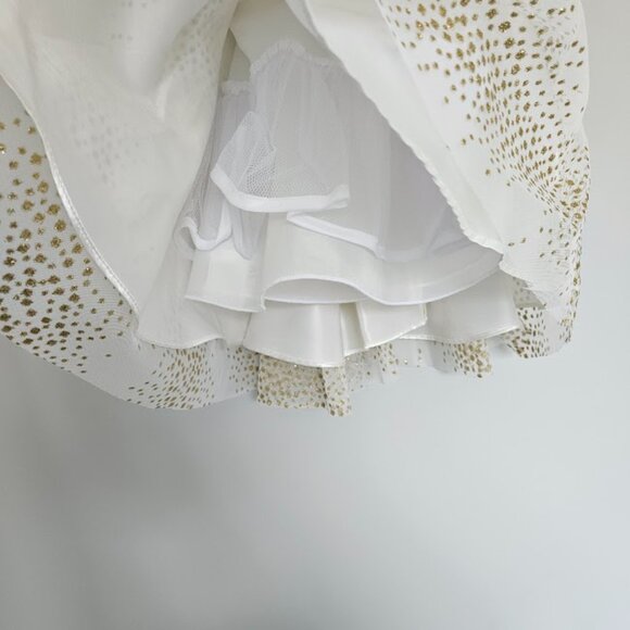 NWT Fancy Cream & Gold Toddler Dress - Size 2T - Picture 7 of 8